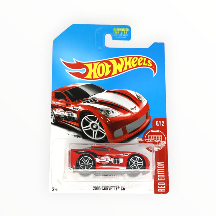 Hot Wheels 2005 Corvette C6 (Red Edition) Mainline (2017)