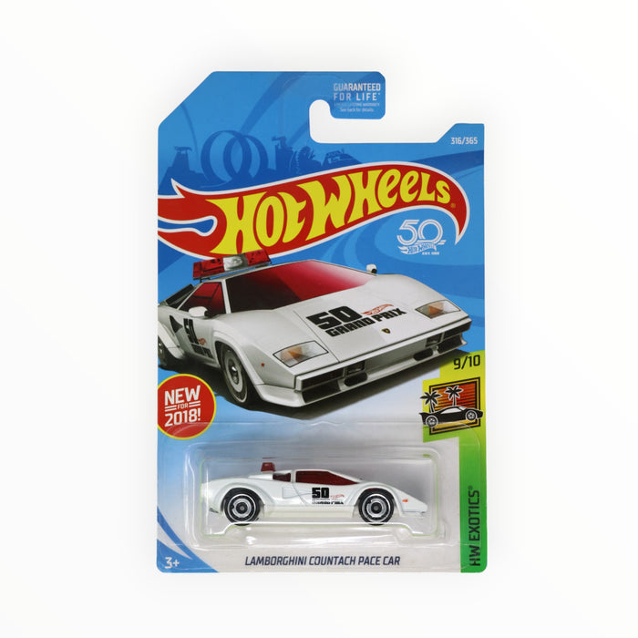 Hot Wheels Lamborghini Countach Pace Car - Mainline (2018) 316/365