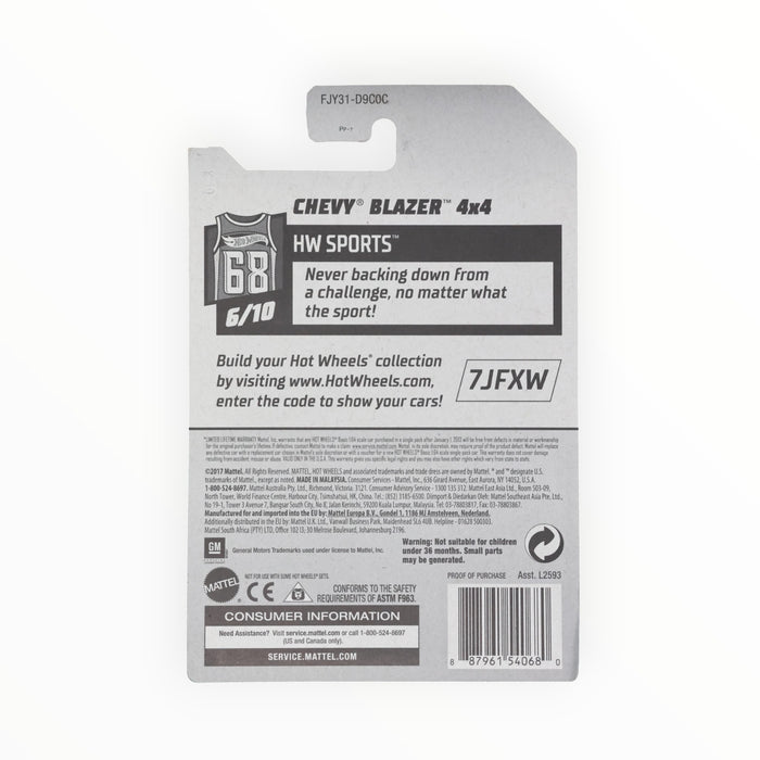 Hot Wheels Chevy Blazer 4x4 - Mainline (2018) 53/365
