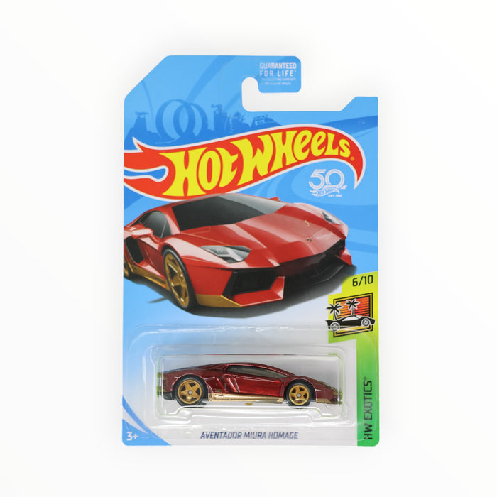 Hot Wheels Aventador Miura Homage (Super Treasure Hunt) Mainline (2018)