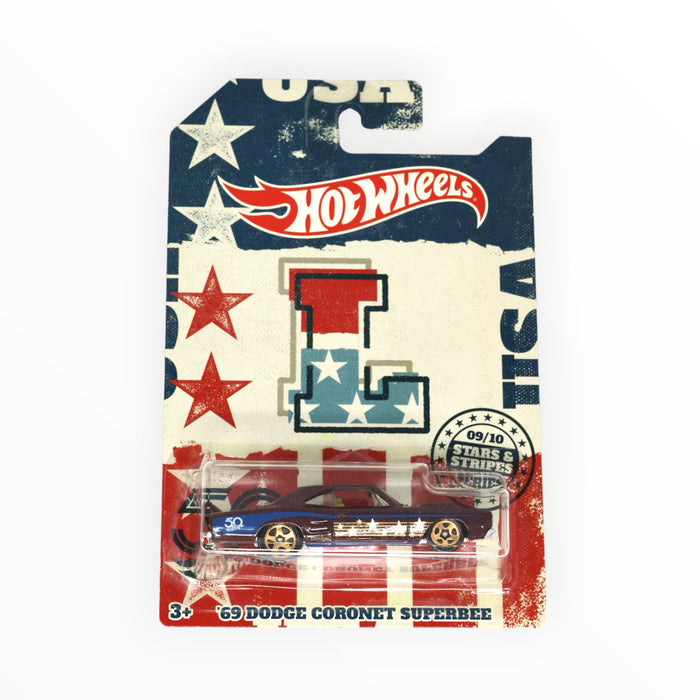 Hot Wheels '69 Dodge Coronet Super Bee - Stars & Stripes (2018) 9/10