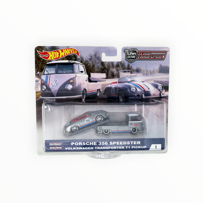 Hot Wheels Porsche 356 Speedster / Volkswagen Transporter T1 Pickup - Car Culture: Team Transport (2018) #1