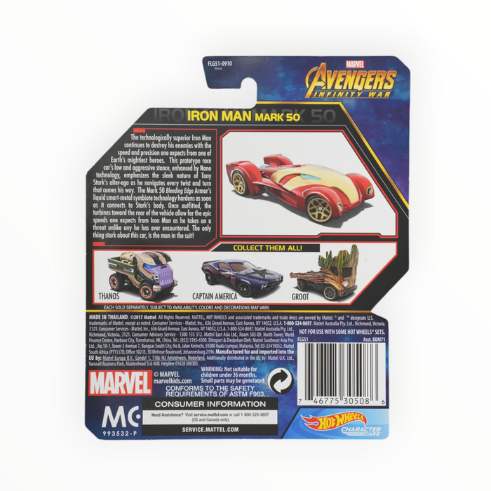 Hot Wheels Iron Man Mark '50 - Character Cars (2018)