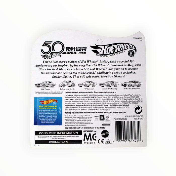 Hot Wheels Volkswagen Beetle - HW 50th Anniversary (2018)
