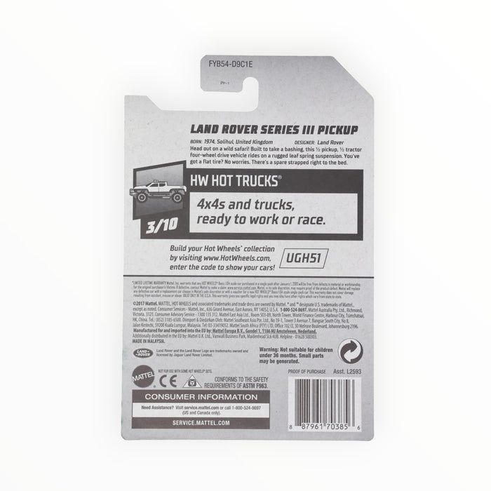 Hot Wheels Land Rover Series III Pickup - Mainline (2019) 111/250