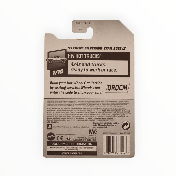 Hot Wheels '19 Chevy Silverado Trail Boss LT - Mainline (2019) 83/250