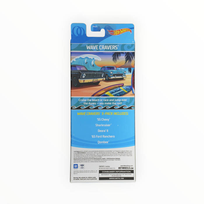 Hot Wheels Wave Cravers - 5-Packs (2019)
