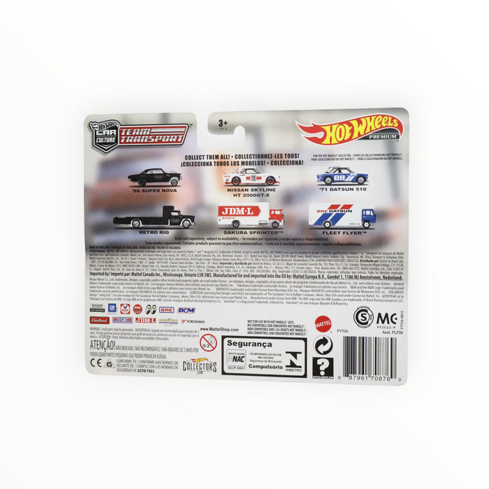 Hot Wheels Nissan Skyline HT 2000GT-X  / Sakura Sprinter - Car Culture: Team Transport (2018) #8