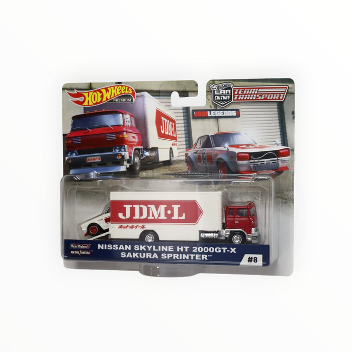Hot Wheels Nissan Skyline HT 2000GT-X  / Sakura Sprinter - Car Culture: Team Transport (2018) #8