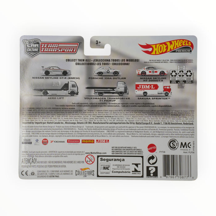 Hot Wheels Porsche 356A Outlaw / Volkswagen Transporter T1 Pickup - Car Culture: Team Transport (2019) #13