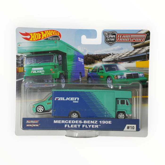 Hot Wheels Mercedes-Benz 190E / Fleet Flyer - Car Culture: Team Transport (2019) #10