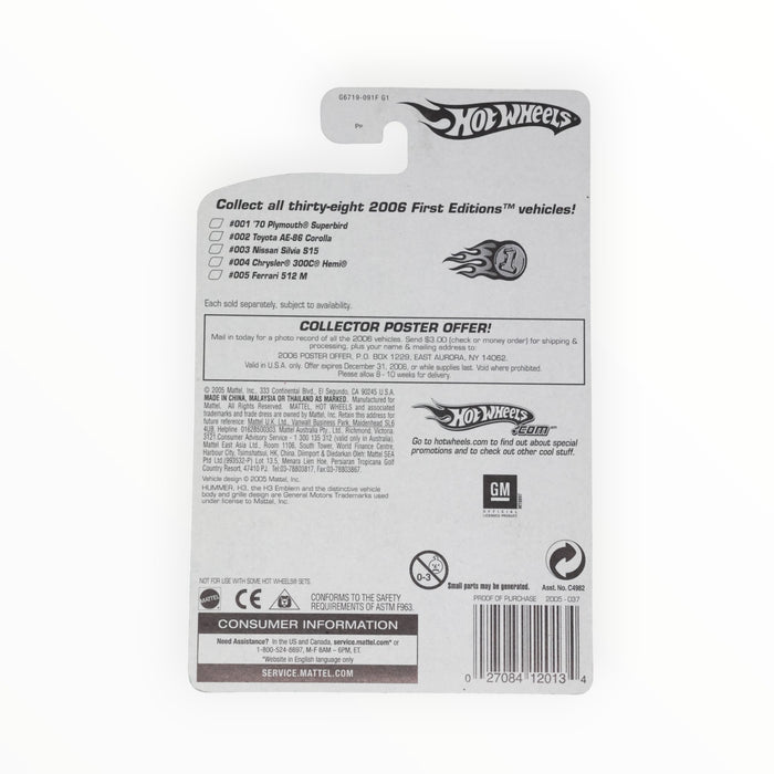 Hot Wheels Hummer H3 - Mainline (2005) 37/187