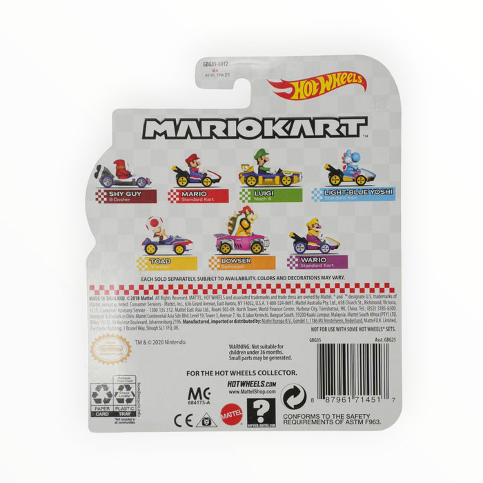 Hot Wheels Standard Kart (Light Blue Yoshi) Mario Kart