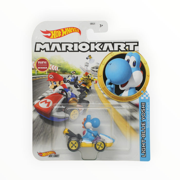 Hot Wheels Standard Kart (Light Blue Yoshi) Mario Kart