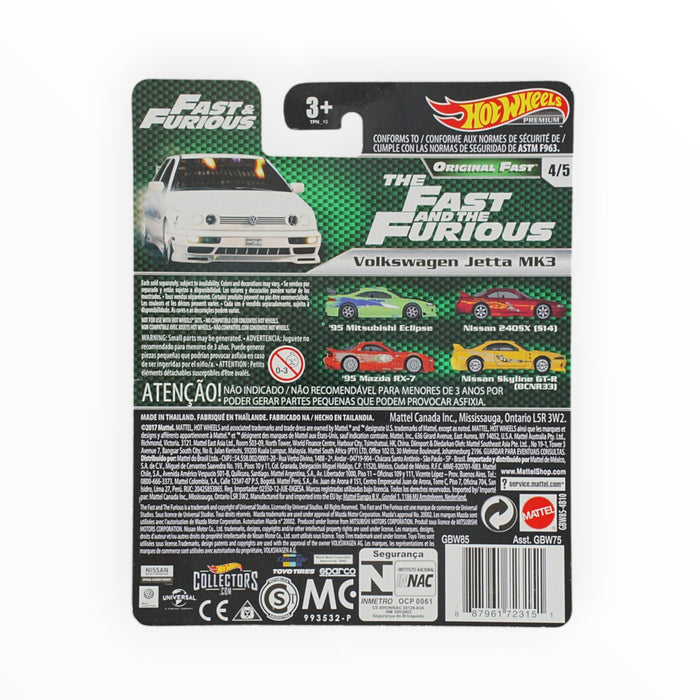 Hot Wheels Volkswagen Jetta MK3 - Fast & Furious Premium (2019)