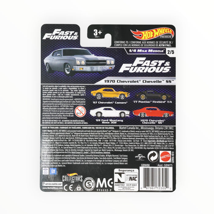 Hot Wheels 1970 Chevrolet Chevelle SS - Fast & Furious Premium (2019)