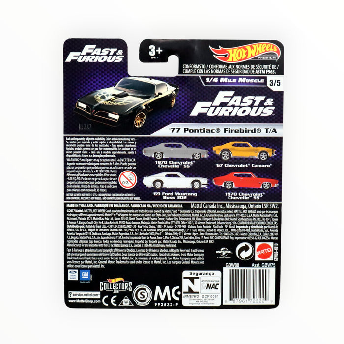 Hot Wheels '77 Pontiac Firebird T/A - Fast & Furious Premium (2019)