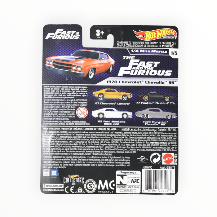 Hot Wheels 1970 Chevrolet Chevelle SS - Fast & Furious Premium (2019)