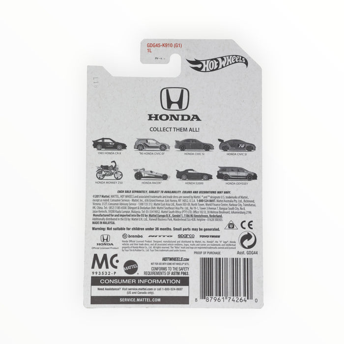 Hot Wheels 1985 Honda CR-X - Honda: 70th Anniversary (2018) 1/8