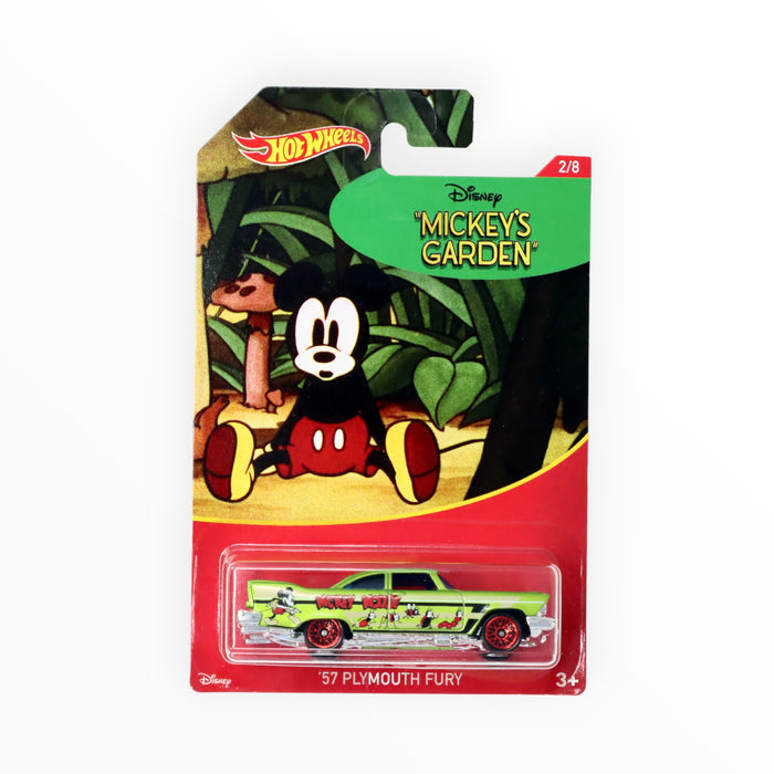 Hot Wheels '57 Plymouth Fury (Mickey's Garden) Mickey Mouse 90th Anniversary (2018) 2/8