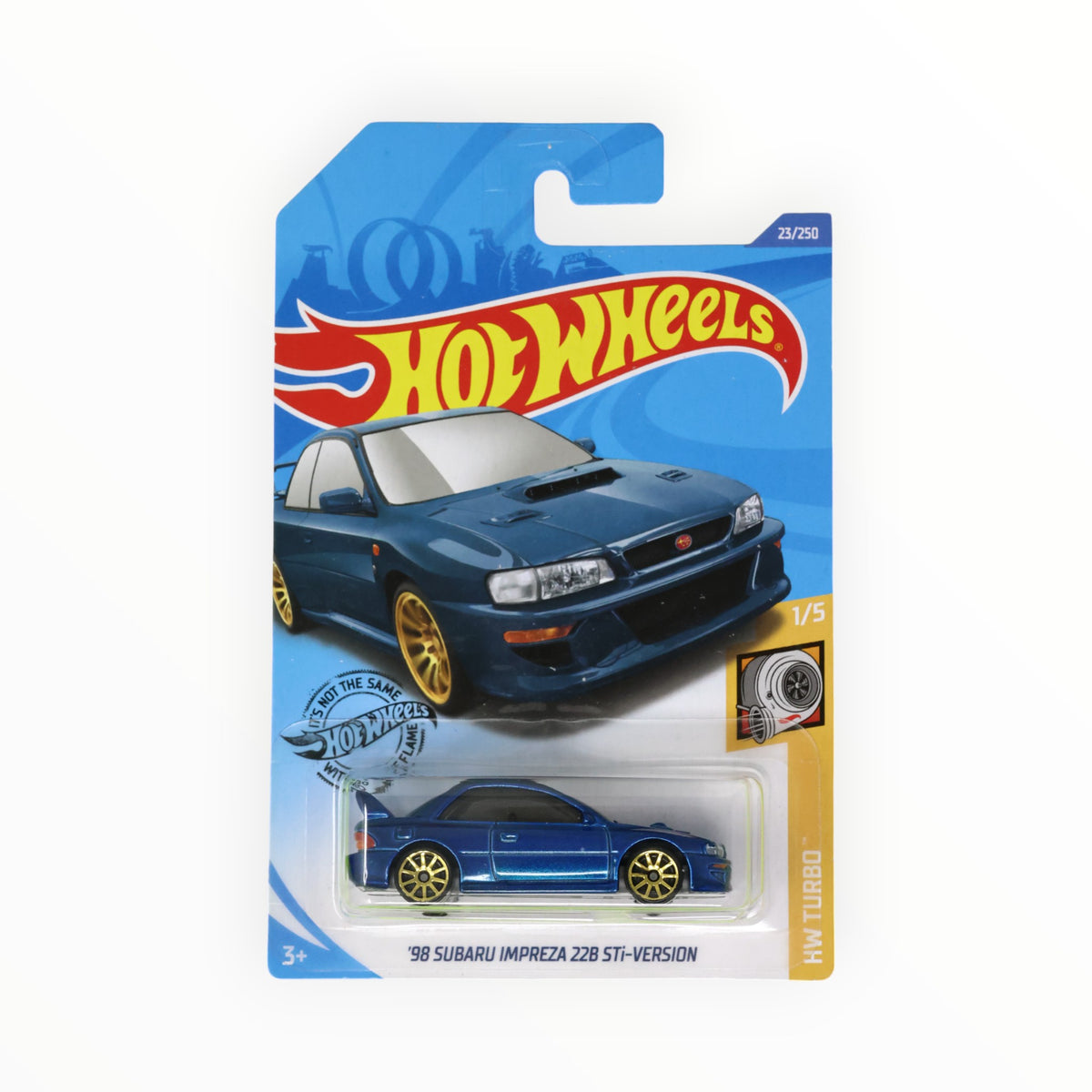 Hot Wheels '98 Subaru Impreza 22B STi-Version - Metalflake Blue - HW Turbo Mini Collection 1:64