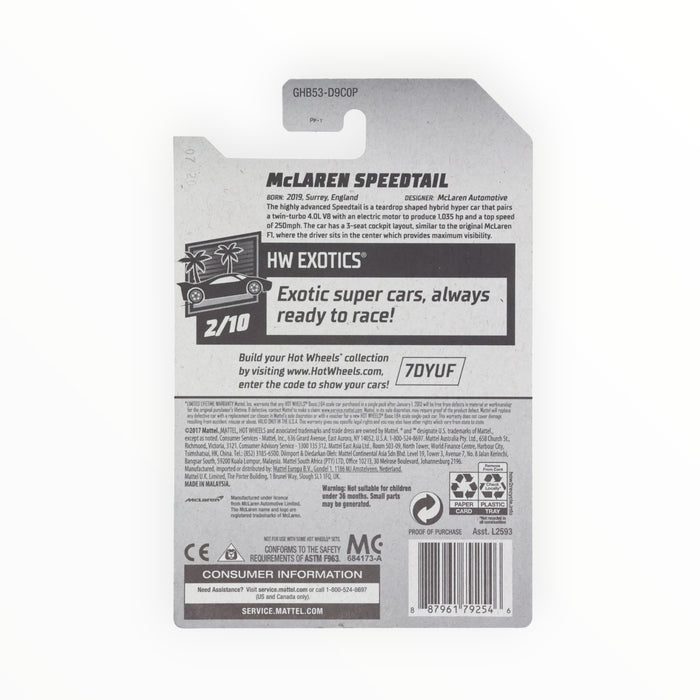 Hot Wheels McLaren Speedtail - Mainline (2020) 227/250