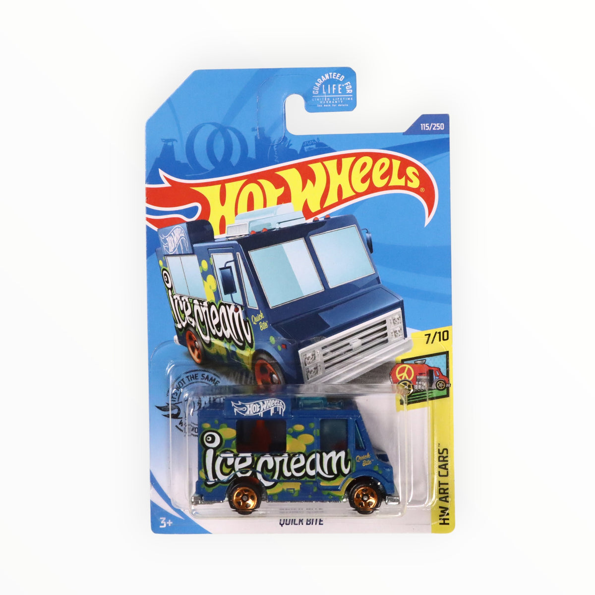 Hot Wheels Camion De Helados Quick Bite Blanco 115/250 2019 Blanco