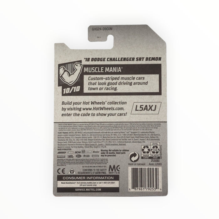 Hot Wheels '18 Dodge Challenger SRT Demon (Super Treasure Hunt) 2020 - 234/250