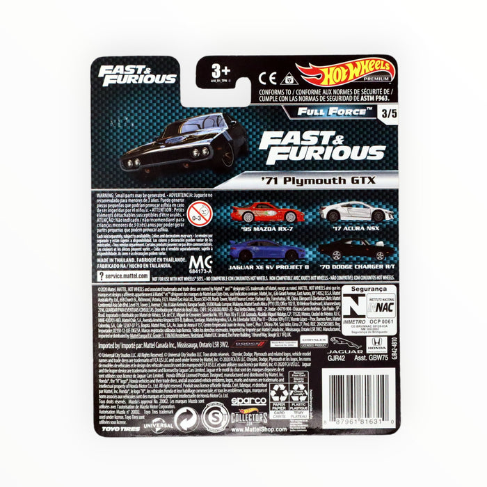 Hot Wheels '71 Plymouth GTX - Fast & Furious Premium (2020)