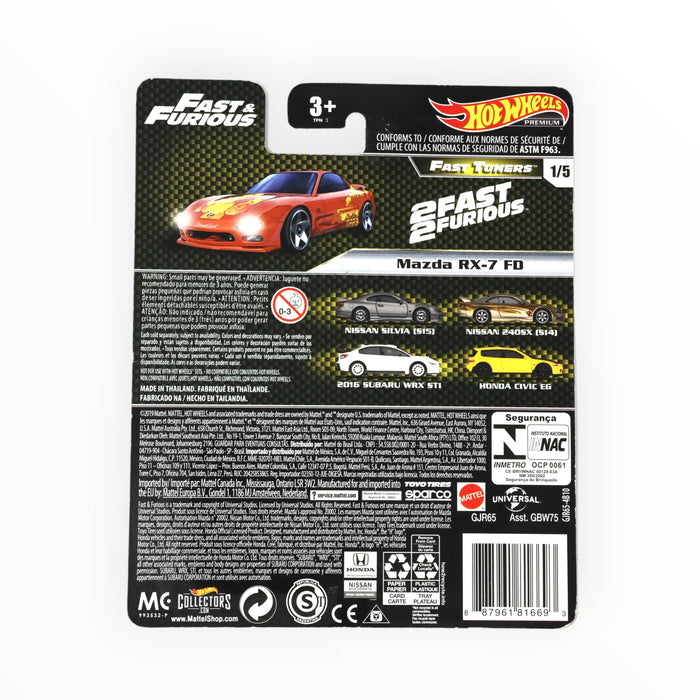 Hot Wheels Mazda RX-7 FD - Fast & Furious Premium (2020)