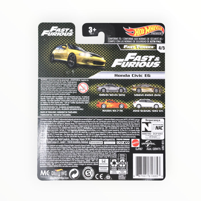 Hot Wheels Honda Civic EG - Fast & Furious Premium (2020)