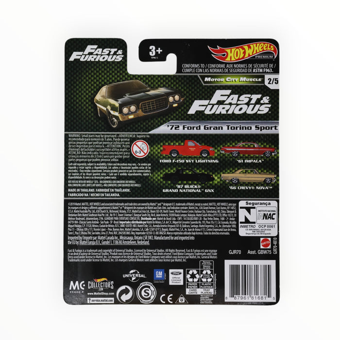 Hot Wheels '72 Ford Gran Torino Sport - Fast & Furious Premium (2020)