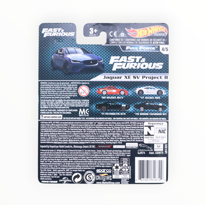 Hot Wheels Jaguar XE SV Project 8 - Fast & Furious Premium (2020)