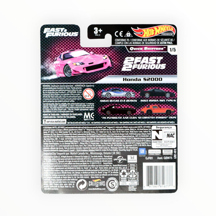 Hot Wheels Honda S2000 - Fast & Furious Premium (2020)