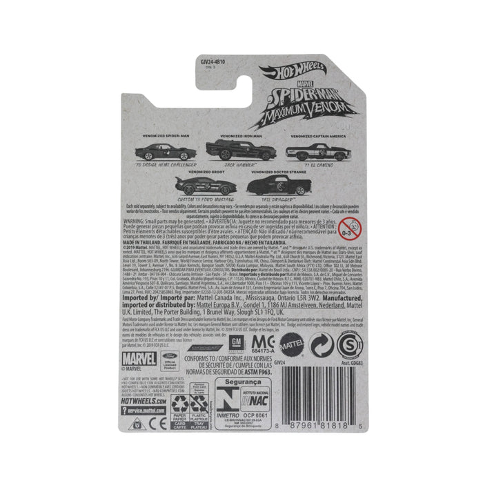 Hot Wheels '70 Dodge Hemi Challenger (Spider-Man) Spiderman: Maximum Venom (2020) 1/5