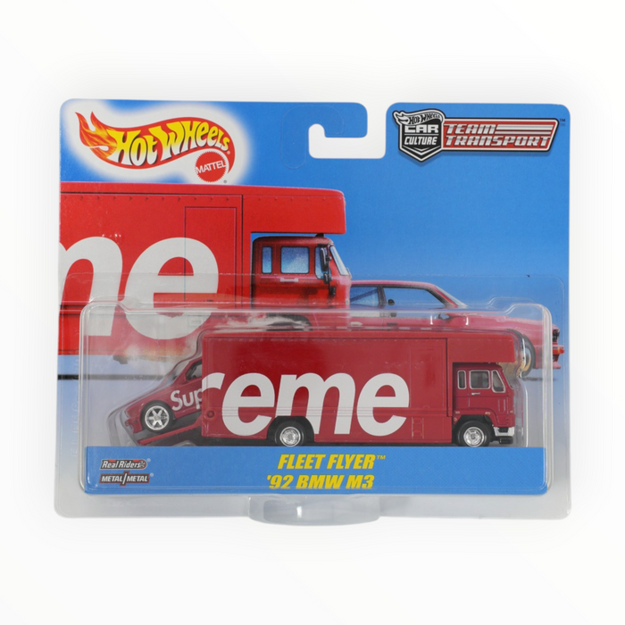 Hot Wheels '92 BMW M3 / Fleet Flyer (Supreme) Car Culture: Team Transport (2019)