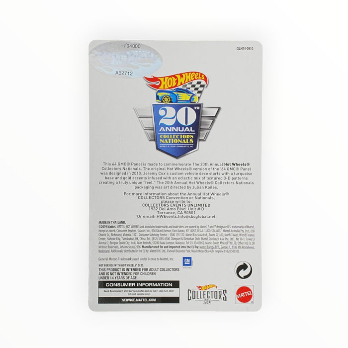 Hot Wheels '64 GMC Panel Truck - Collectors Nationals (2020)
