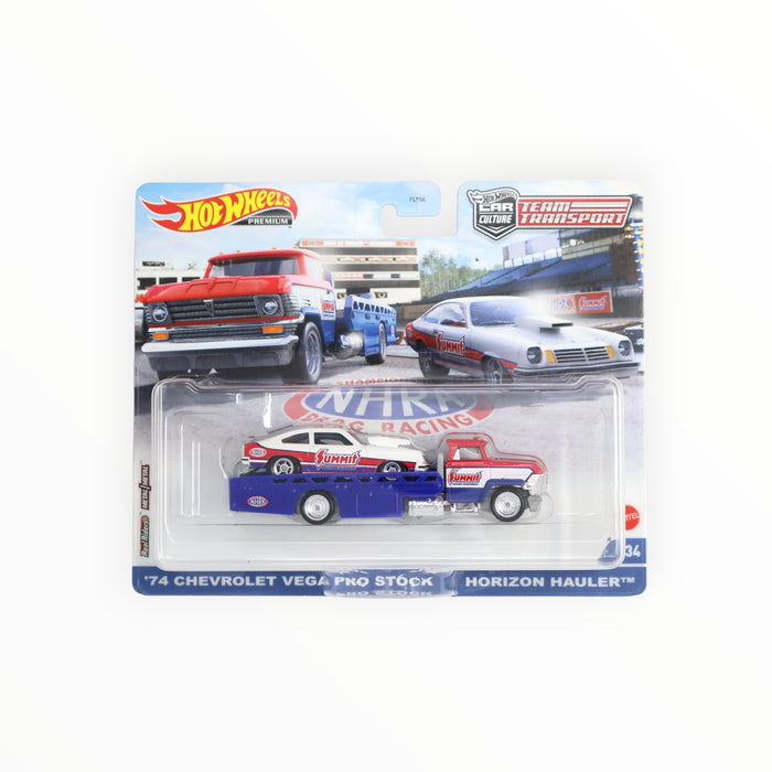 Hot Wheels '74 Chevrolet Vega Pro Stock / Horizon Hauler - Car Culture: Team Transport (2021) #34