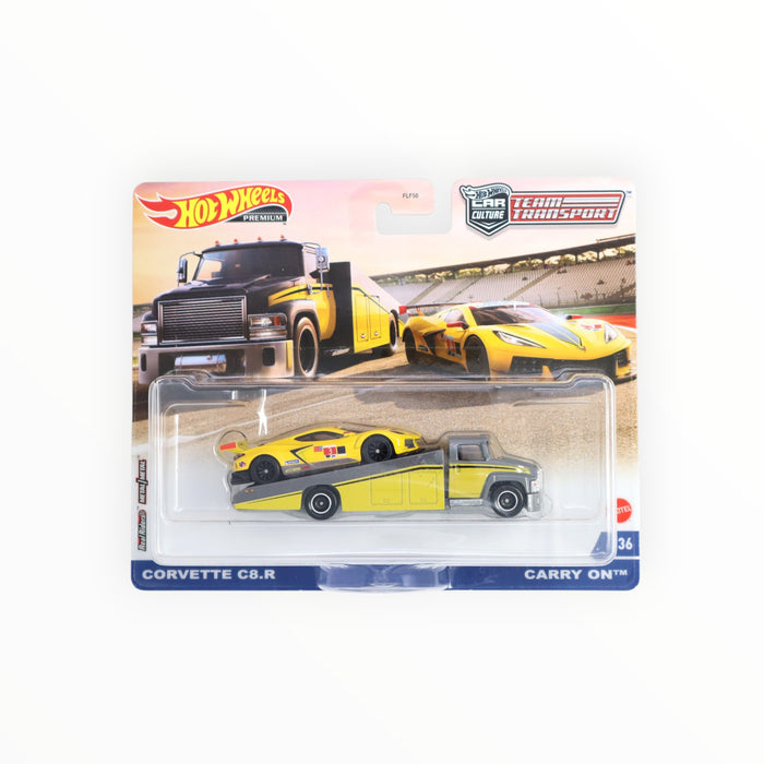 Hot Wheels Corvette C8.R / Carry On - Car Culture: Team Transport (2021) #36