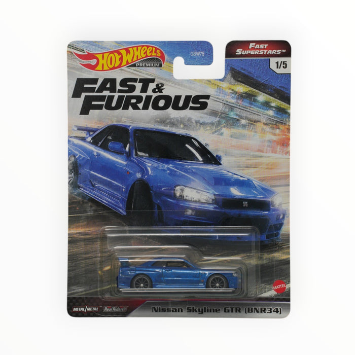 Hot Wheels Nissan Skyline GTR (BNR34) - Fast & Furious Premium (2021)