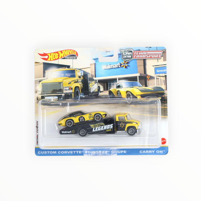 Hot Wheels Custom Corvette Stingray Coupe / Carry On - Car Culture: Team Transport (2021)