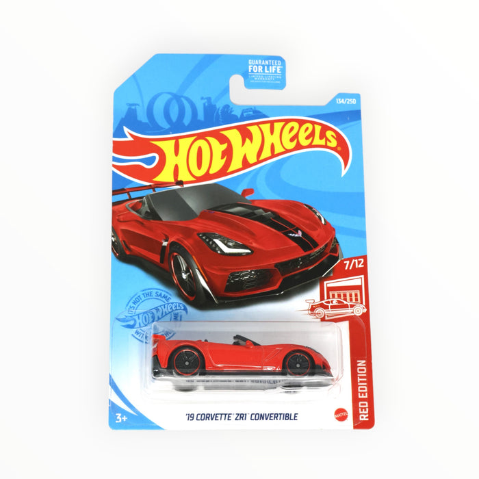 Hot Wheels '19 Corvette ZR1 Convertible (Red Edition) Mainline (2021) 134/250