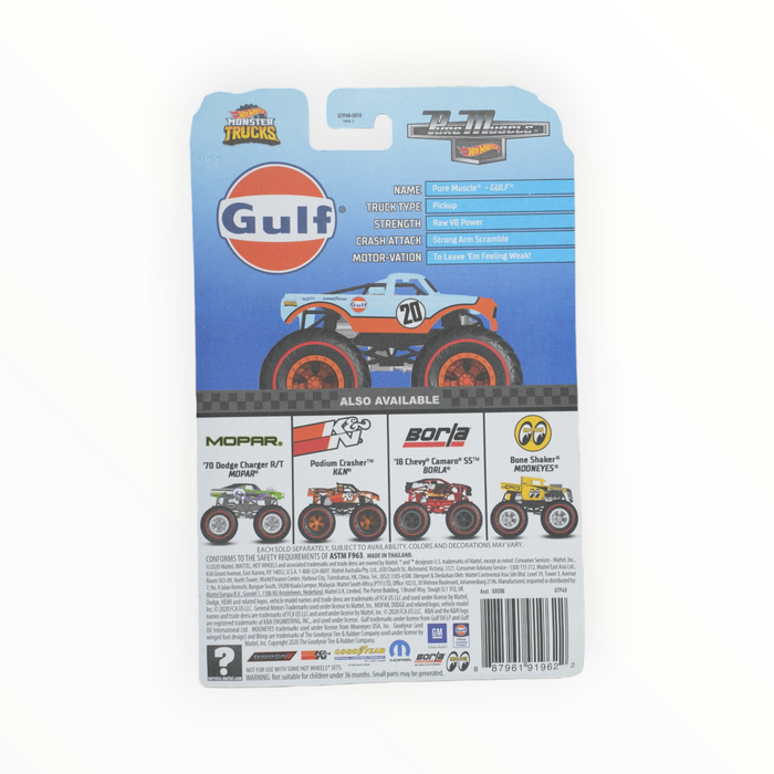 Hot Wheels Pure Muscle (Gulf) Monster Trucks: Racing (2020) 3/5