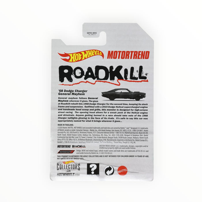 Hot Wheels '68 Dodge Charger General Mayhem (Motor Trend: Roadkill) Promo (2021)