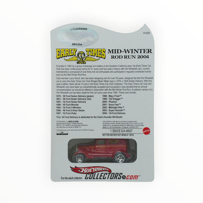 Hot Wheels '34 Delivery (Early Times Car Club) Promo (2004)