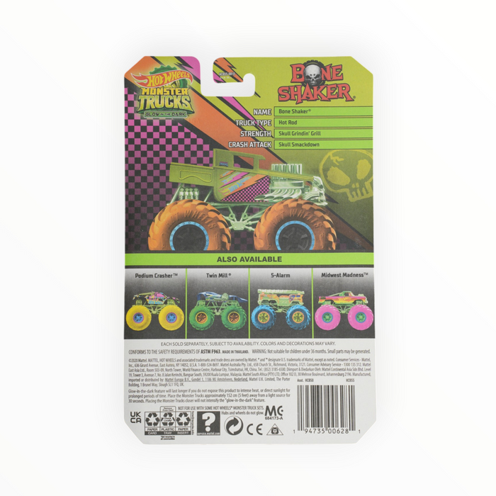 Hot Wheels Bone Shaker - Monster Trucks: Glow in the Dark (2021) 2/5