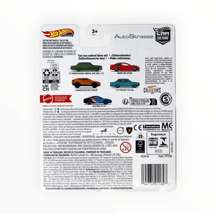 Hot Wheels '72 Mercedes-Benz 280 SEL 4.5 - Car Culture (2022)