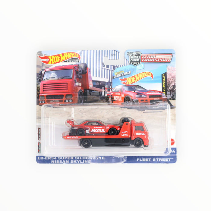 Hot Wheels LB-ER34 Super Silhouette Nissan Skyline / Fleet Street - Car Culture: Team Transport (2022)