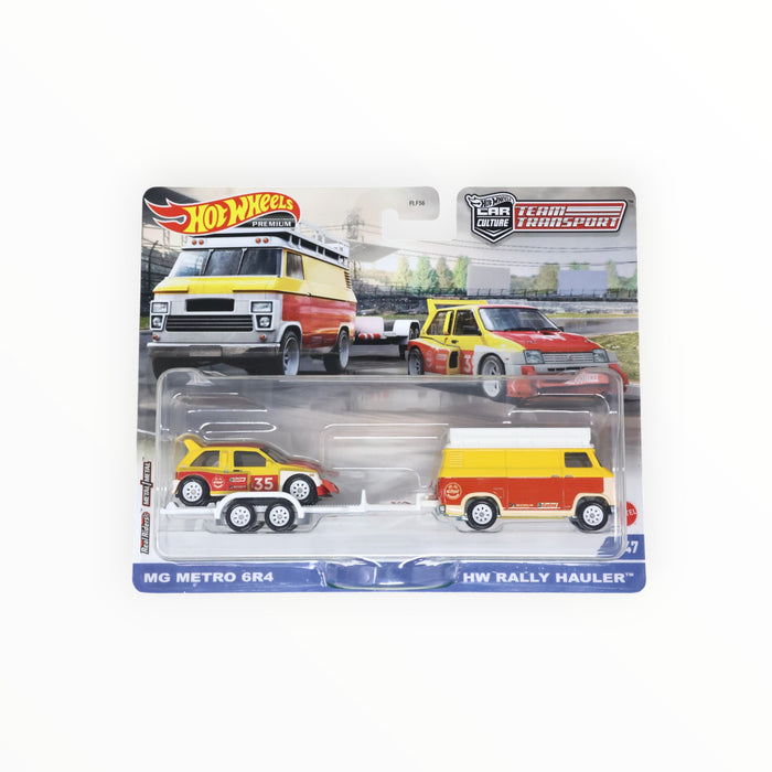 Hot Wheels HW Rally Hauler / HW Rally Trailer / MG Metro 6R4 - Car Culture: Team Transport (2022) #47