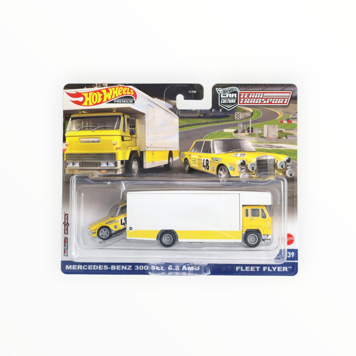 Hot Wheels Mercedes-Benz 300 SEL 6.8 AMG / Fleet Flyer - Car Culture: Team Transport (2022) #39